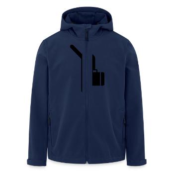 Originaire personne de cabine - Veste softshell homme en polyester recyclé Stanley/Stella - marine - Devant - AI Model Male 185 light (185cm)