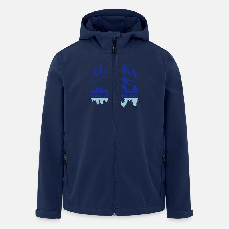 Alaska 2 Farbig - Recycelte Männer Softshell-Jacke von Stanley/Stella - Navy