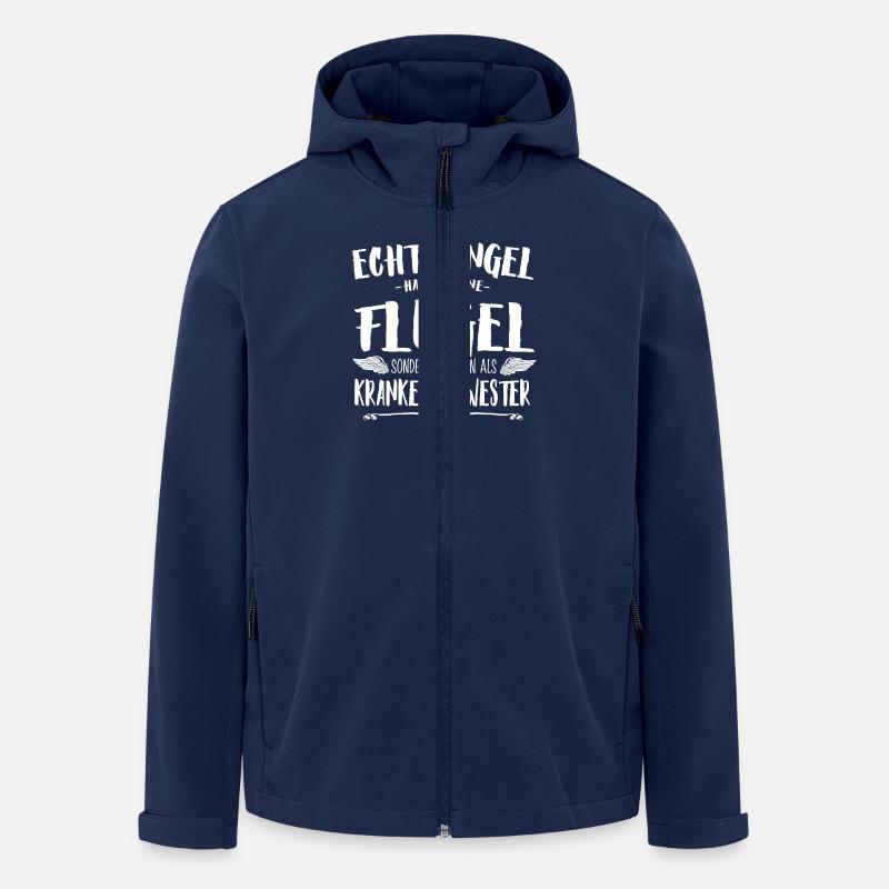 Engel Krankenschwester - Recycelte Männer Softshell-Jacke von Stanley/Stella - Navy