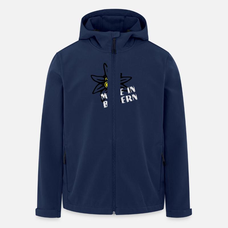 edelweiss made in bayern - Recycelte Männer Softshell-Jacke von Stanley/Stella - Navy
