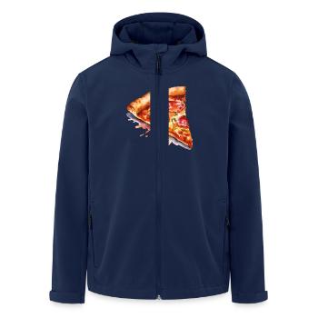 pizza - Veste softshell homme en polyester recyclé Stanley/Stella - marine - Devant - AI Model Male 185 light (185cm)
