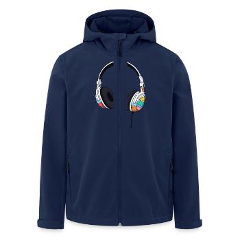 Casque Casque Style Comic - Veste softshell homme en polyester recyclé Stanley/Stella - marine - Devant - AI Model Male 185 light (185cm)