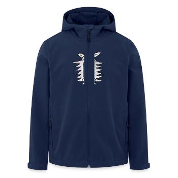 lustiges Pferd Comic - Recycelte Männer Softshell-Jacke von Stanley/Stella - Navy - Vorne - AI Model Male 185 light (185cm)