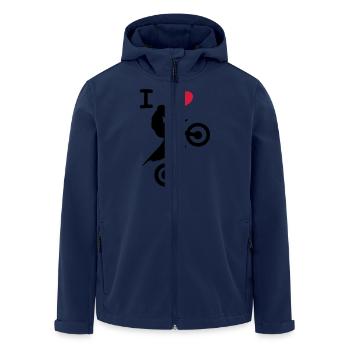 love jump - Recycelte Männer Softshell-Jacke von Stanley/Stella - Navy - Vorne - AI Model Male 185 light (185cm)