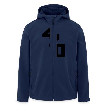 420er black - Recycelte Männer Softshell-Jacke von Stanley/Stella - Navy - Vorne - AI Model Male 185 light (185cm)