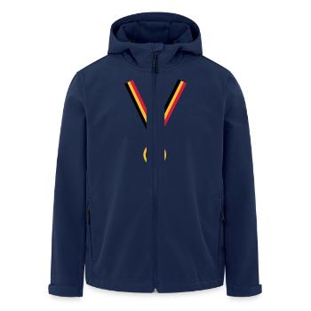 gold_medal_be_flag_3_clr - Veste softshell homme en polyester recyclé Stanley/Stella - marine - Devant - AI Model Male 185 light (185cm)