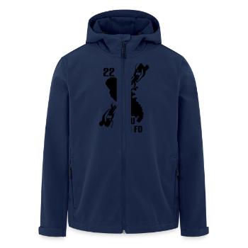 22mai - Veste softshell homme en polyester recyclé Stanley/Stella - marine - Devant - AI Model Male 185 light (185cm)