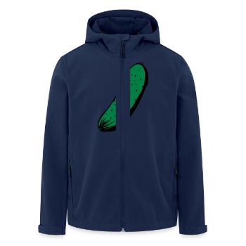 Gurke - Recycelte Männer Softshell-Jacke von Stanley/Stella - Navy - Vorne - AI Model Male 185 light (185cm)