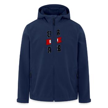 Россия Baby Russia Russland Sanja всегда права - Recycelte Männer Softshell-Jacke von Stanley/Stella - Navy - Vorne - AI Model Male 185 light (185cm)