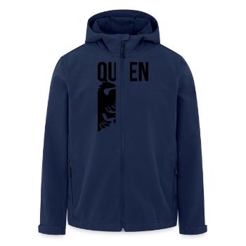 Queen albo - Recycelte Männer Softshell-Jacke von Stanley/Stella - Navy - Vorne - AI Model Male 185 light (185cm)