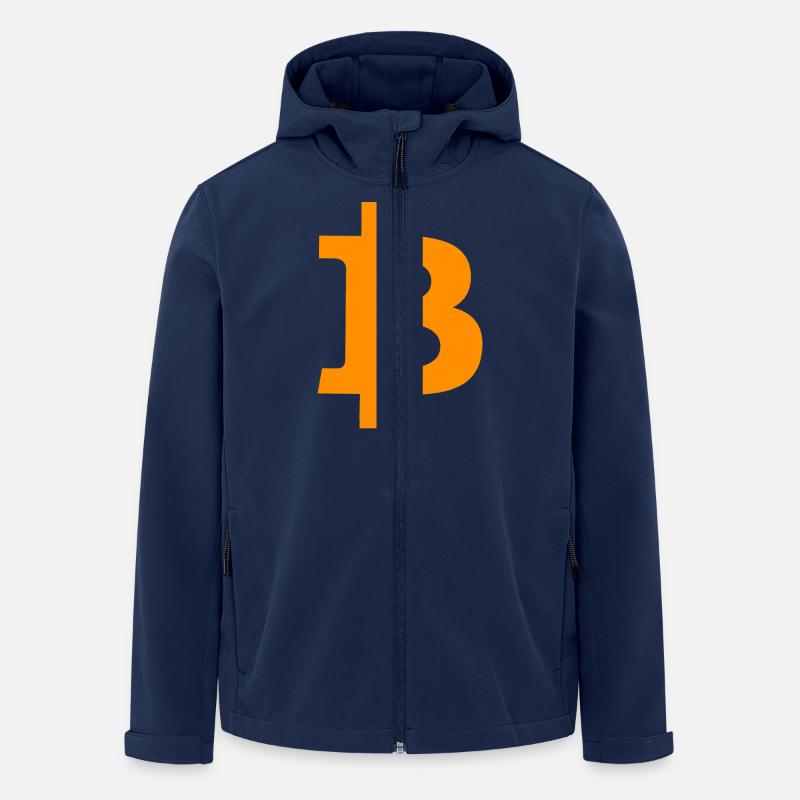 Bitcoin - Recycelte Männer Softshell-Jacke von Stanley/Stella - Navy
