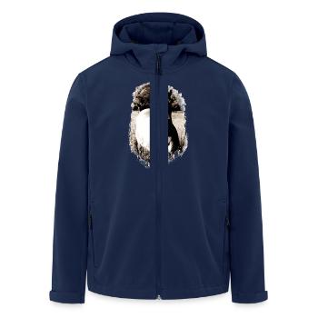 QH Vintage - Recycelte Männer Softshell-Jacke von Stanley/Stella - Navy - Vorne - AI Model Male 185 light (185cm)
