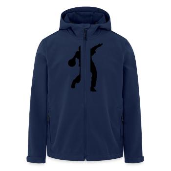 bowler - Men’s Recycled Softshell Jacket by Stanley/Stella - navy - Front - AI Model Male 185 light (185cm)