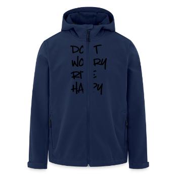 reiten - Recycelte Männer Softshell-Jacke von Stanley/Stella - Navy - Vorne - AI Model Male 185 light (185cm)