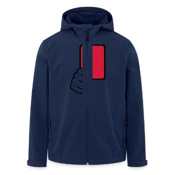 Carton rouge Arbitre - Veste softshell homme en polyester recyclé Stanley/Stella - marine - Devant - AI Model Male 185 light (185cm)