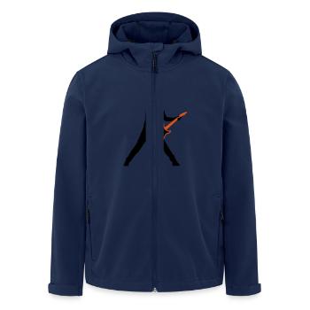 rock_gitarrist_2c - Veste softshell homme en polyester recyclé Stanley/Stella - marine - Devant - AI Model Male 185 light (185cm)