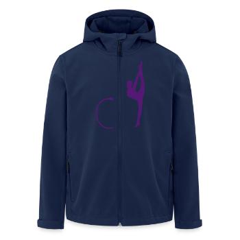 Rhythmic gymnastics - Men’s Recycled Softshell Jacket by Stanley/Stella - navy - Front - AI Model Male 185 light (185cm)