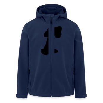 RC - - Men’s Recycled Softshell Jacket by Stanley/Stella - navy - Front - AI Model Male 185 light (185cm)