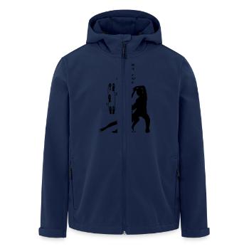 discofox - the Lord - Men’s Recycled Softshell Jacket by Stanley/Stella - navy - Front - AI Model Male 185 light (185cm)