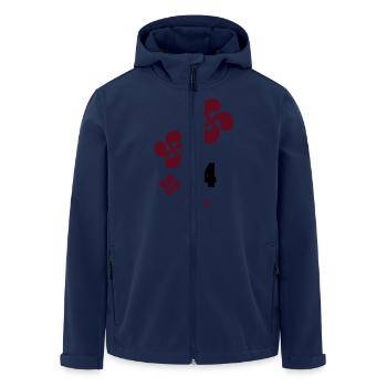 Basque Country 64 - Men’s Recycled Softshell Jacket by Stanley/Stella - navy - Front - AI Model Male 185 light (185cm)