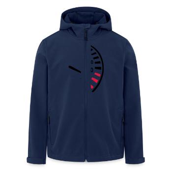 Speed - Men’s Recycled Softshell Jacket by Stanley/Stella - navy - Front - AI Model Male 185 light (185cm)