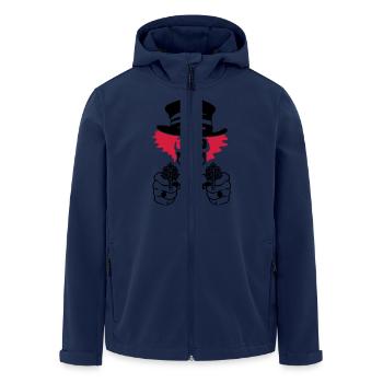 bad circus clown - Recycelte Männer Softshell-Jacke von Stanley/Stella - Navy - Vorne - AI Model Male 185 light (185cm)