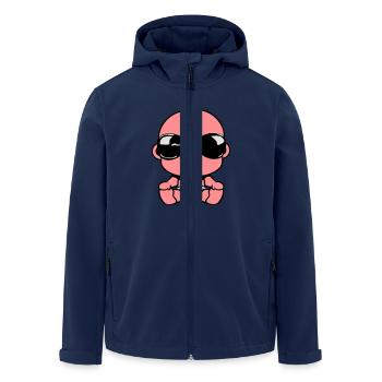 Baby cute pacifier sonnenbrillel - Men’s Recycled Softshell Jacket by Stanley/Stella - navy - Front - AI Model Male 185 light (185cm)