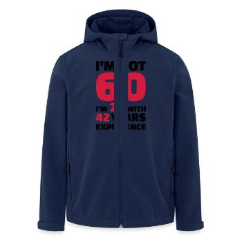 60 Birthday - Men’s Recycled Softshell Jacket by Stanley/Stella - navy - Front - AI Model Male 185 light (185cm)