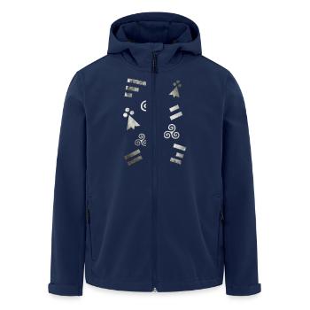 Breizh Bretagne Blanc 2 - Veste softshell homme en polyester recyclé Stanley/Stella - marine - Devant - AI Model Male 185 light (185cm)