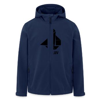 All you need is Luv - Recycelte Männer Softshell-Jacke von Stanley/Stella - Navy - Vorne - AI Model Male 185 light (185cm)