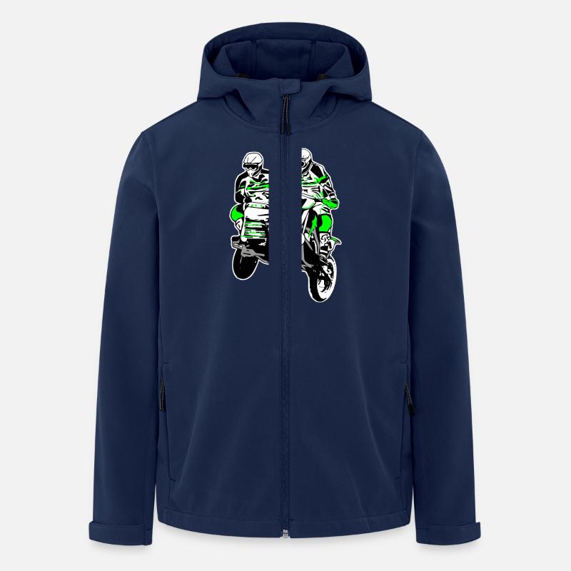 Sidecar MotoCross - Recycelte Männer Softshell-Jacke von Stanley/Stella - Navy