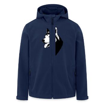 Husky - Recycelte Männer Softshell-Jacke von Stanley/Stella - Navy - Vorne - AI Model Male 185 light (185cm)