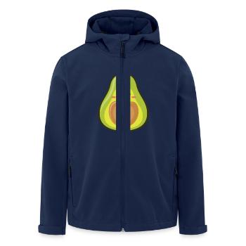Avocado Love Couple Valentinstag (Part1) - Recycelte Männer Softshell-Jacke von Stanley/Stella - Navy - Vorne - AI Model Male 185 light (185cm)