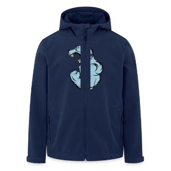 wolf_beast_2 - Recycelte Männer Softshell-Jacke von Stanley/Stella - Navy - Vorne - AI Model Male 185 light (185cm)