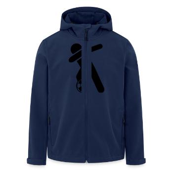 dabbing fussball - Recycelte Männer Softshell-Jacke von Stanley/Stella - Navy - Vorne - AI Model Male 185 light (185cm)