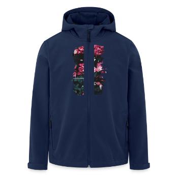 Roses - Men’s Recycled Softshell Jacket by Stanley/Stella - navy - Front - AI Model Male 185 light (185cm)