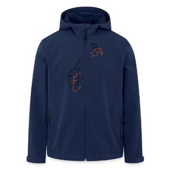 norway map - Recycelte Männer Softshell-Jacke von Stanley/Stella - Navy - Vorne - AI Model Male 185 light (185cm)
