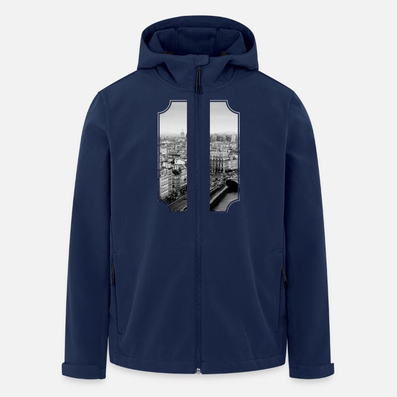 Paris - Recycelte Männer Softshell-Jacke von Stanley/Stella - Navy