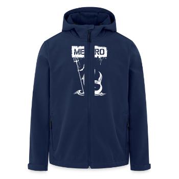 Merbro - Mysterious Hydropower - Men’s Recycled Softshell Jacket by Stanley/Stella - navy - Front - AI Model Male 185 light (185cm)