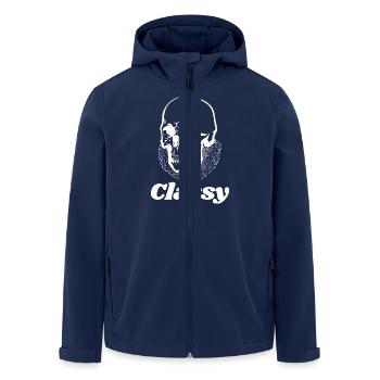 Classy Skull - Men’s Recycled Softshell Jacket by Stanley/Stella - navy - Front - AI Model Male 185 light (185cm)