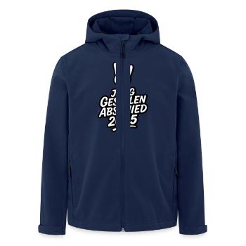 Enterrement de vie de garçon 2025 Enterrement de vie de garçon - Veste softshell homme en polyester recyclé Stanley/Stella - marine - Devant - AI Model Male 185 light (185cm)