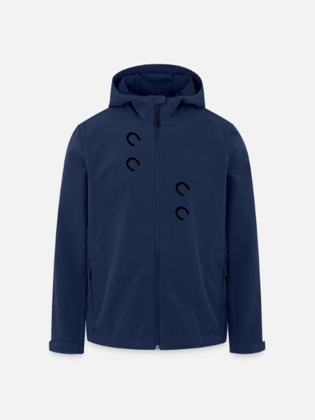 cheval - Veste softshell homme en polyester recyclé Stanley/Stella - marine