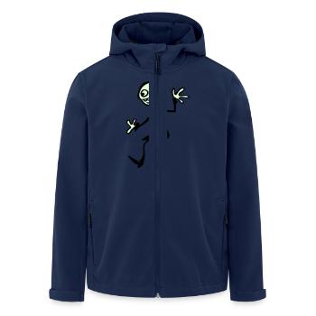 Scray man Zombie - Recycelte Männer Softshell-Jacke von Stanley/Stella - Navy - Vorne - AI Model Male 185 light (185cm)