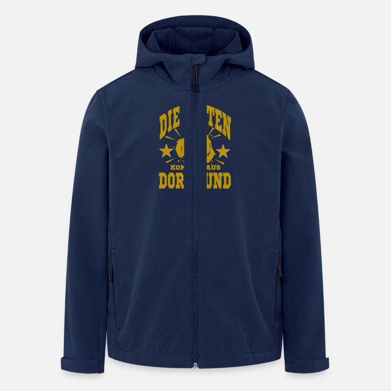 Die Besten Fans - Recycelte Männer Softshell-Jacke von Stanley/Stella - Navy