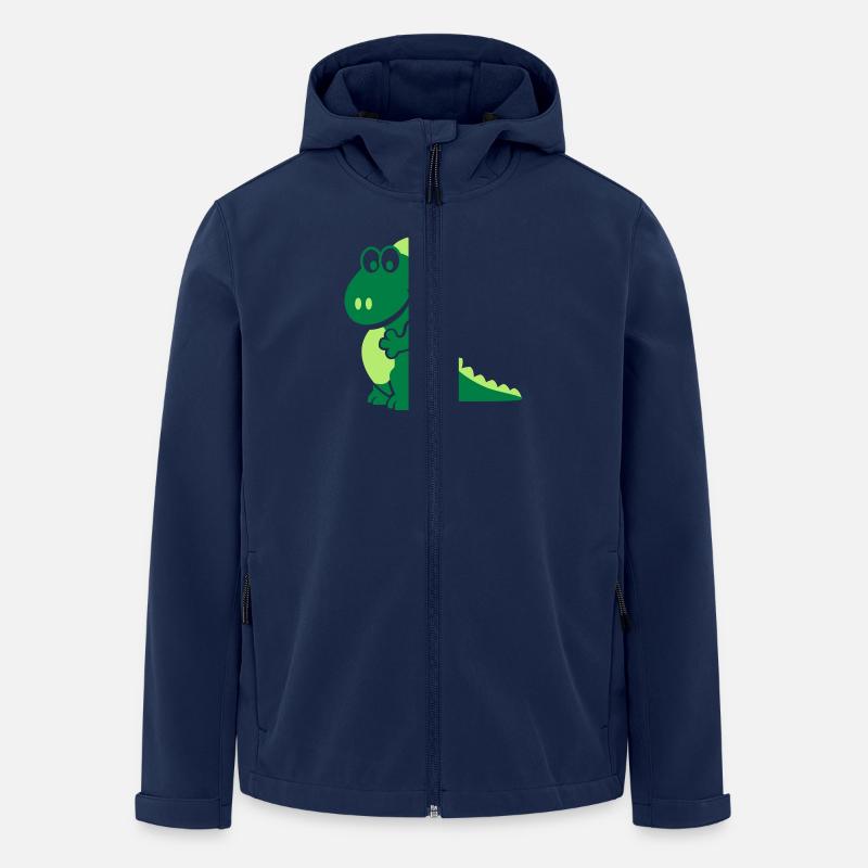 Drache - Recycelte Männer Softshell-Jacke von Stanley/Stella - Navy