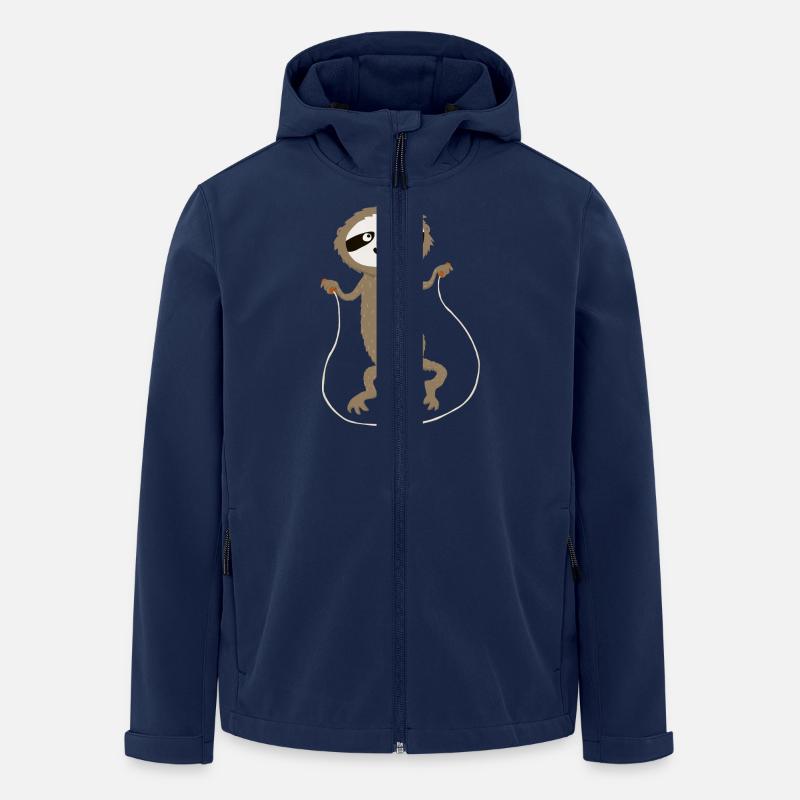 hyperaktives Faultier (ohne Text) - Recycelte Männer Softshell-Jacke von Stanley/Stella - Navy