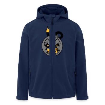 Angry Bomb - Recycelte Männer Softshell-Jacke von Stanley/Stella - Navy - Vorne - AI Model Male 185 light (185cm)