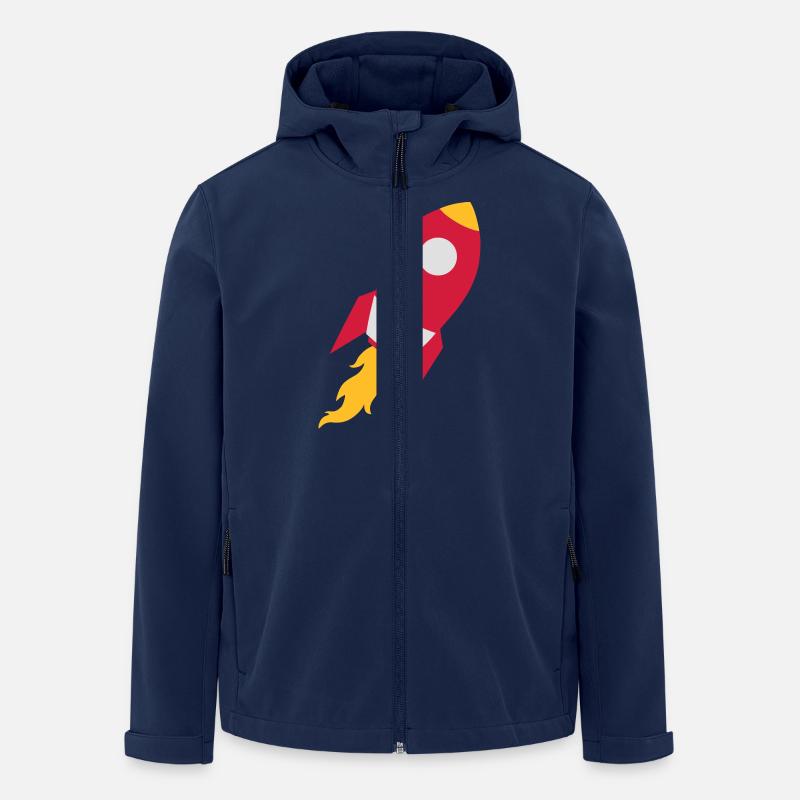 Rakete - Recycelte Männer Softshell-Jacke von Stanley/Stella - Navy