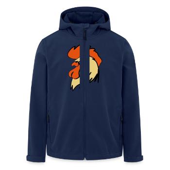 ROOSTER BOOSTER - Recycelte Männer Softshell-Jacke von Stanley/Stella - Navy - Vorne - AI Model Male 185 light (185cm)