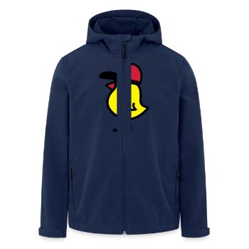 Poussins Cappy 3 - Veste softshell homme en polyester recyclé Stanley/Stella - marine - Devant - AI Model Male 185 light (185cm)
